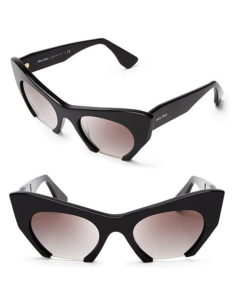 miu miu rimless cat eye sunglasses|Women's Miu Miu Cat.